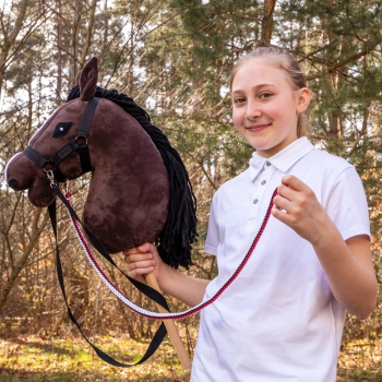 Uwiąz dla Hobby Horse - lonża i marchewka w zestawie - Skippi - na prezent