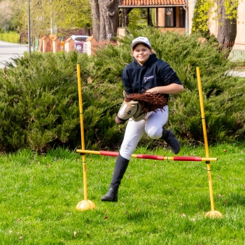 Hobby Horse Skippi Karmel A3 - kantar i wodze w zestawie - beżowy